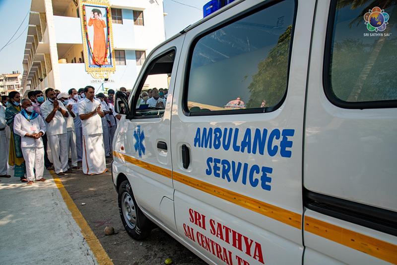 Sri Sathya Sai Central Trust offers two New Emergency Ambulance Services
