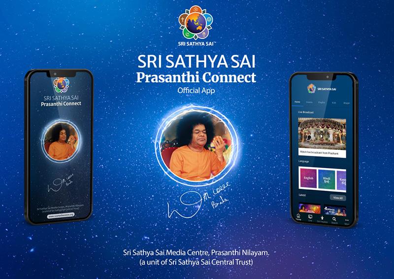 Download the 'Prasanthi Connect App’ and stay Connected.